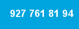 927 761 81 94 927 761 81 94